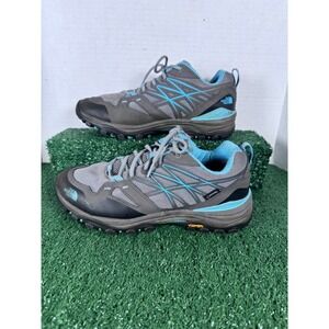 The North Face Hedgehog Gore Tex Women's Hiking Shoes Gray Blue Vibram‎ Size 9